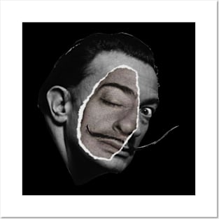 Salvador Dali Collage Art Face Posters and Art